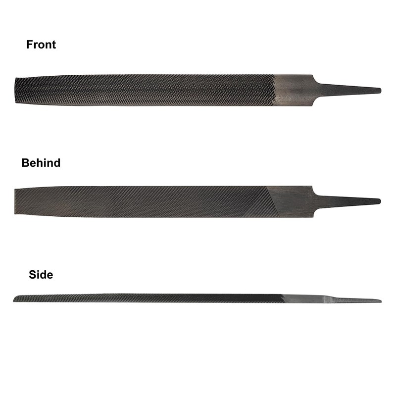 1 Pack Half Round Metal File, Small Sharpening File, 6