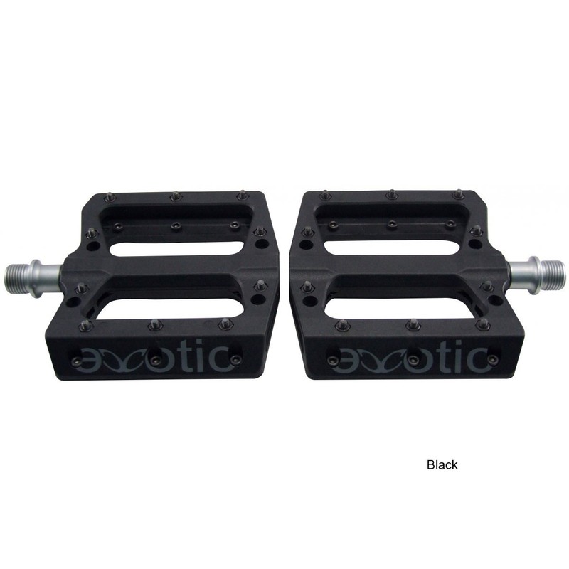 eXotic Thermoplastic Flat BMX MTB Pedals, 6 Colours 350 g/pair