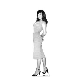 Advanced Graphics Bettie Page Striped Dress Life Size Cardboard Cutout Standup