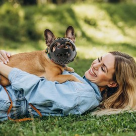 PETCUTE Korbmaulkorb für Hunde,Atmungsaktiver Maulkorb für Hunde,Silikon-Korb Hund Maulkörbe mit Verstellbare Träger,Verhindert Bellen, Beißen und Kauen,für Kleine, Mittlere und Große Hunde,M