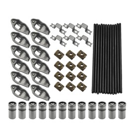 BuliBoao Pushrods Rocker Arm and Lifter Set Fits for Jeep Wrangler Grand Cherokee Comanche Wagoneer 242ci 4.0L 1987-2006 RK-551-2, PR-437, MPR437S, HT2011, VL89, 9950127