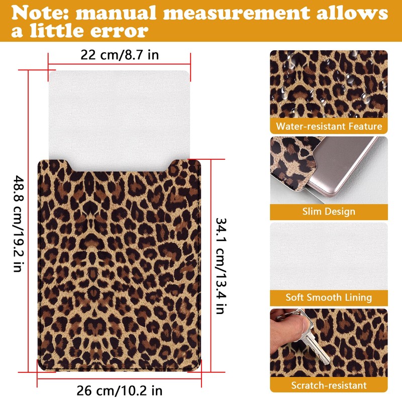 AATACAS 13.3-14" Sleeve, PU Leather Laptop Case Compatible with New