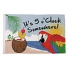 Flagtex It's 5 o'clock Somewhere Parrot & Coconut (A) Flag