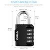 Upgraded Version Combination Lock, [2 Packs] 4 Digit Re-settable Security