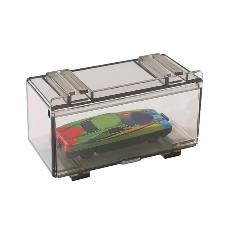 DHYAWUER 10Pcs Clear Acrylic Display Case for Car Mold, Wheels