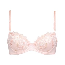 Wing/Wacoal KB2060 Women's Natural Push-Up Bra, US Size AA-DDD Cup (JP Size AA-G), Plump and Natural Roundness Enhancement, Cotton Blend on the Skin Side of the Cup, Wired, Small to Large Sizes, PI