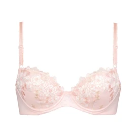 Wing/Wacoal KB2060 Women's Natural Push-Up Bra, US Size AA-DDD Cup (JP Size AA-G), Plump and Natural Roundness Enhancement, Cotton Blend on the Skin Side of the Cup, Wired, Small to Large Sizes, PI
