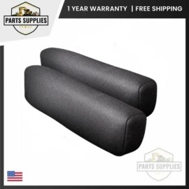 V-Truck 17.5" Black Cloth Armrest Cover For Peterbilt 567 579 Kenworth T680 T880 Truck