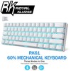 ROYAL KLUDGE RK61 Tri-Mode Wireless Mechanical BROWN SWITCH Keyboard USB24_WBRI