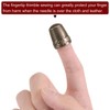 sourcing map 2pcs Sewing Thimble Copper Sewing Thimble Finger Protector
