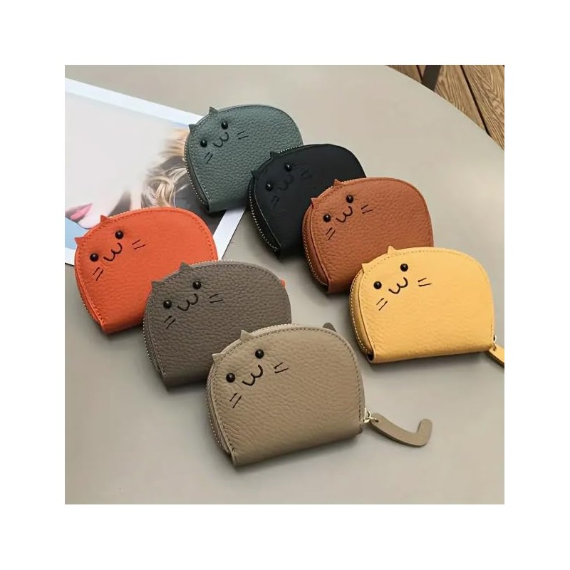 THREE RABBITS Coin Purse, Coin Purse, Embroidery, Cats, Cute, Large
