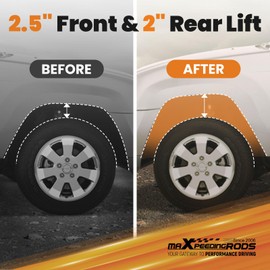 maXpeedingrods 2.5" Front & 2" Rear Leveling Lift Kit for Jeep Liberty KK 4WD 2008-2012, Suspension Lift Spacer + Strut Extension