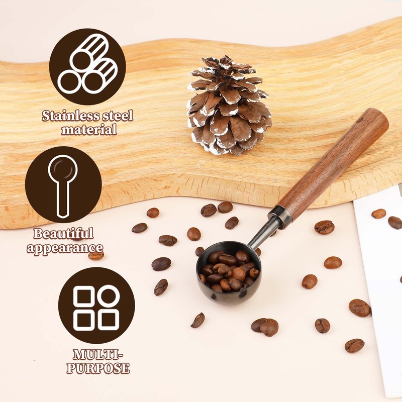 10g Coffee Measuring Scoop Spoon, Stainless Steel Coffee Bean Scoop