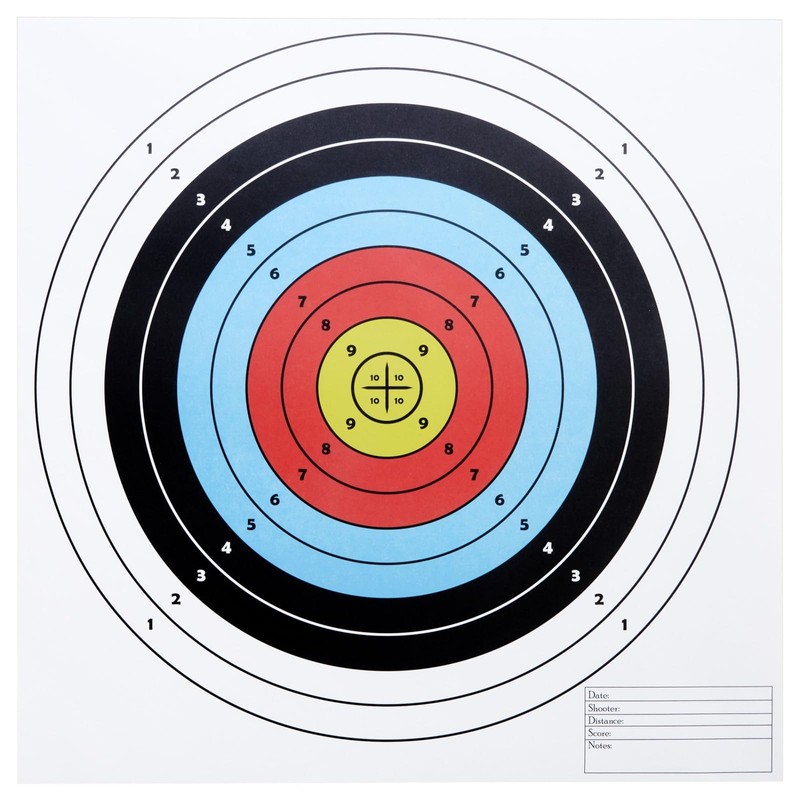 Okuna Outpost 50-Pack Bullseye Large Paper Shooting Range Targets for