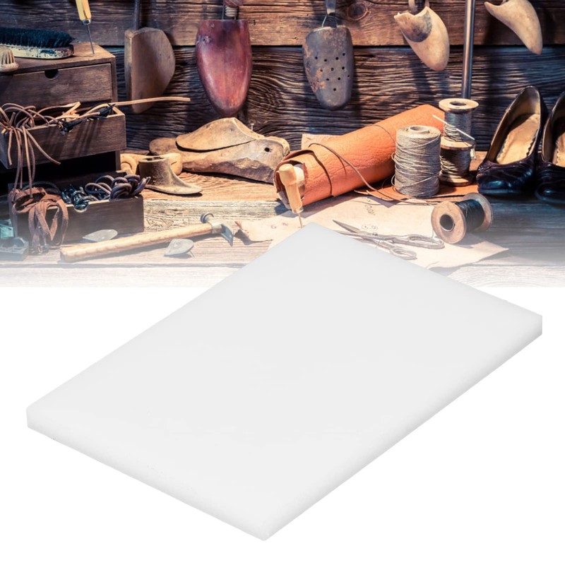 Leather Punch Board White Plastic Cutting Hole Punch Stamping Tool