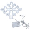 70in Neon Sign Romantic Christmas Snowflake Battery USB Powered LED
