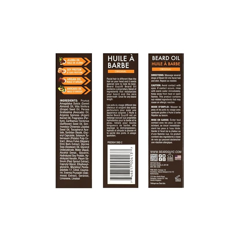 Aceite para barba Guyz, nutre tu barba (2 oz)