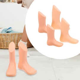 Operitacx 4pcs Baby Feet Mannequin, Plastic Foot Mannequin for Socks, Kids Foot Model Stand, 14cm
