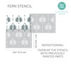 STENCILIT® Fern Wall Stencil for Painting - 2 Pack of