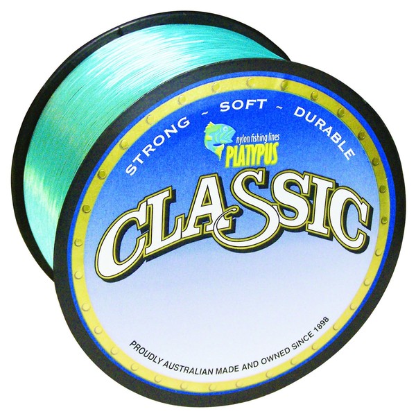 300 Metres of Platypus Classic Mono Fishing Line-Blue Monofilament Fishing