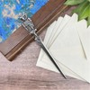 Owl Decorative Antiqued Pewter Letter Opener Paper Cutting Knife for