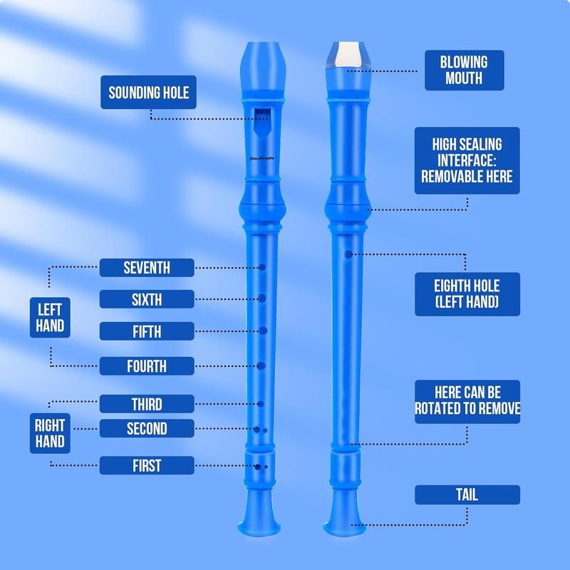 Recorder Instrument for Beginners Students Style C Key Soprano Recorder