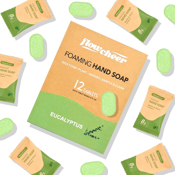 flowcheer flowcheer Foaming Hand Soap Tablet Refills-12 Pack Zero Waste