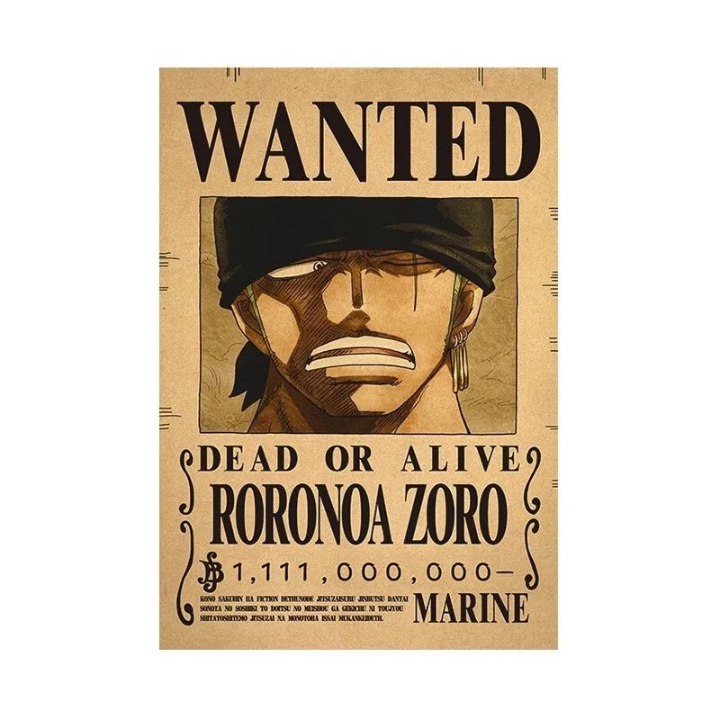 Generic 10 x One Piece Luffy Straw Hat Pirates Wanted