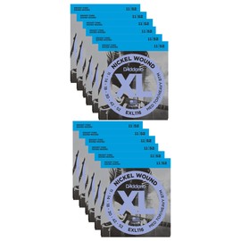 D'Addario EXL116 Electric Medium/Heavy 11-52 (12 Pack Bundle)