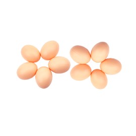 Fake Eggs Artificial Plastic Eggs Nesting Eggs for Chickens Pack of 10 Artificial Eggs for Hatching Aid Laying Chickens