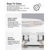 Resin Toilet Seat Round with Easy Clean Adjustable Hinges, Soft