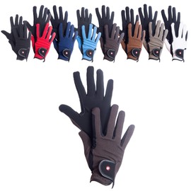 HKM by Reiterladen24 Professional Riding Gloves, Nubuck Imitation Leather, l
