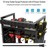 zsttion Power Tool Organizer Cart with Charging Station, 4-Tier Rolling