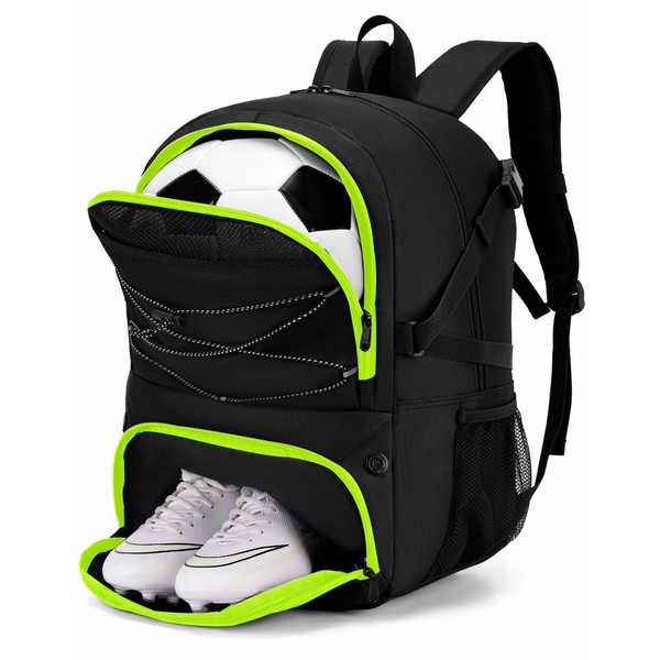 Hsmihair Soccer Backpack with Ball Holder &Soccer bag With Shoe