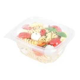 Restaurantware Thermo Tek 16 Ounce Deli Food Containers 100 Anti-Fog Hinged Lid Containers - Freezable Rectangle Clear Plastic To Go Food Containers Disposable