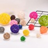 M METERXITY 25-Pack Wicker Rattan Balls 30mm/1.2 Inch Decorative Rattan