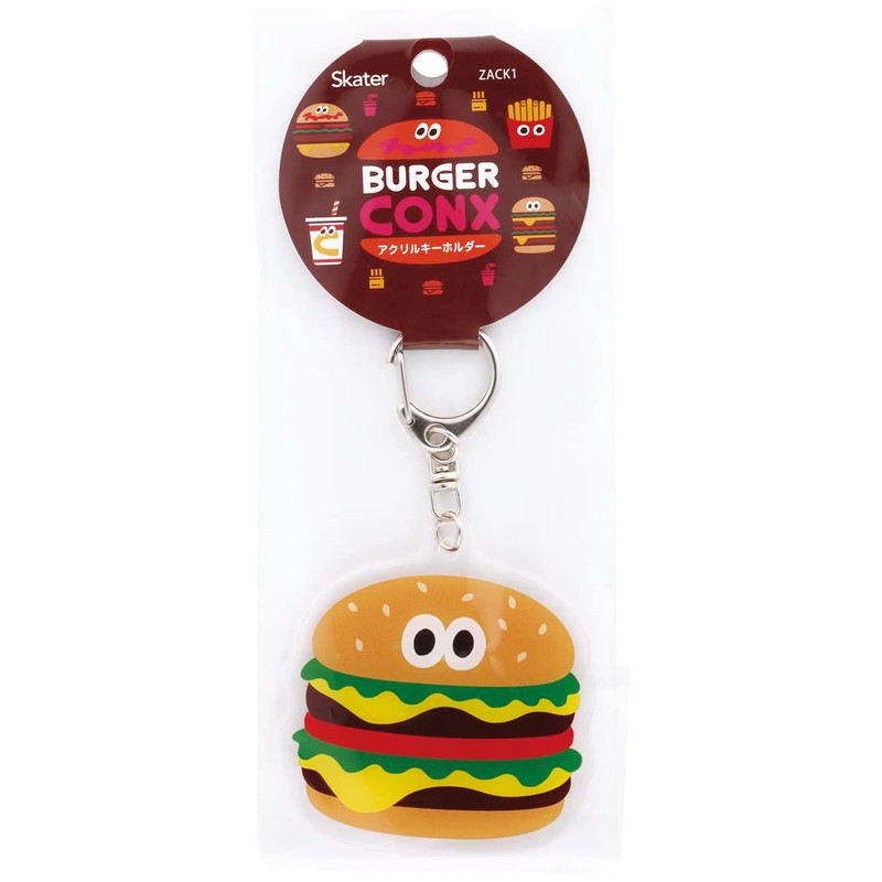 Skater ZACK1-A Burger Conx W Burger Acrylic Key Chain