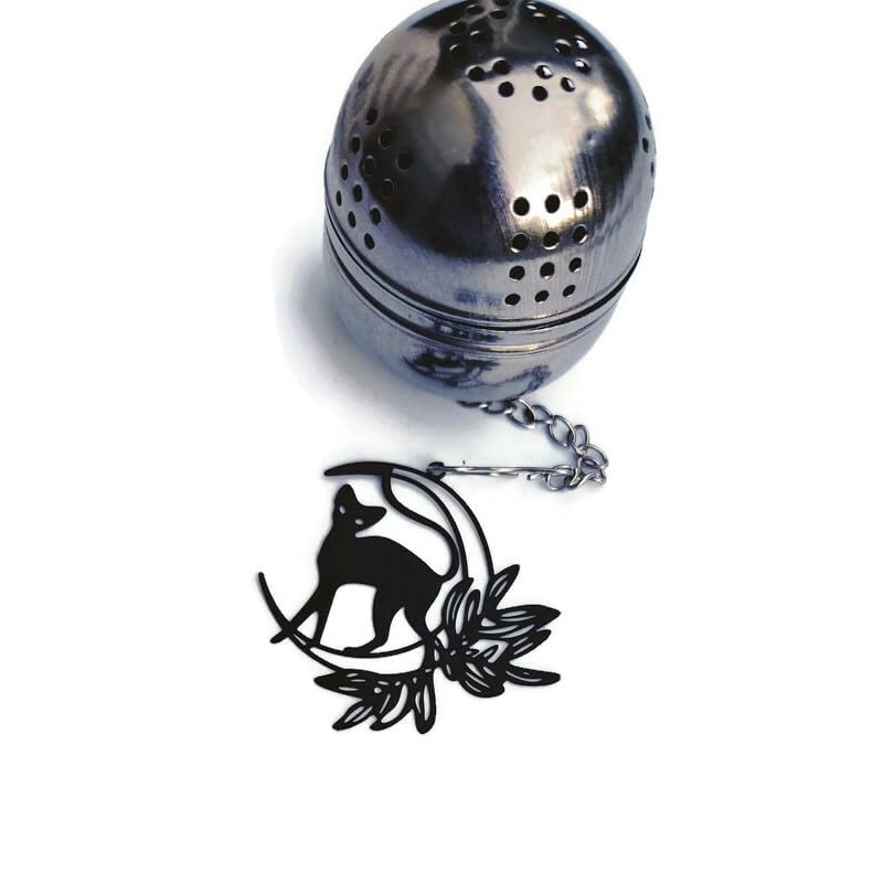 Black Cat Tea Infuser Mesh Ball for Tea Brewing in