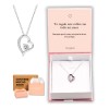 Collar Corazon Amor Eterno Regalo Pareja Aniversario Plata Plateado