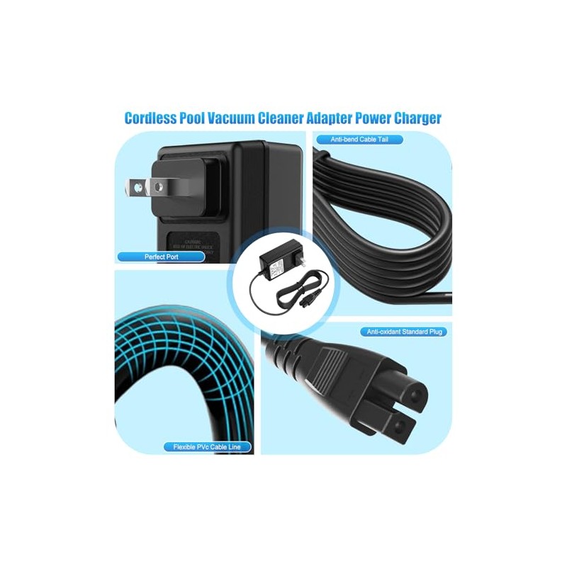 Cisain 25.2V Charger Adapter for WYBOT C1 Robotic Pool Cleaner