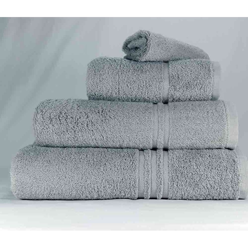 Blue Label 500gsm Plain Silver Grey Bath Sheet (SEE SIZE