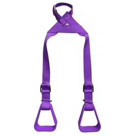 Showman Heavy Duty Nylon Adjustable Buddy Stirrups (Purple)