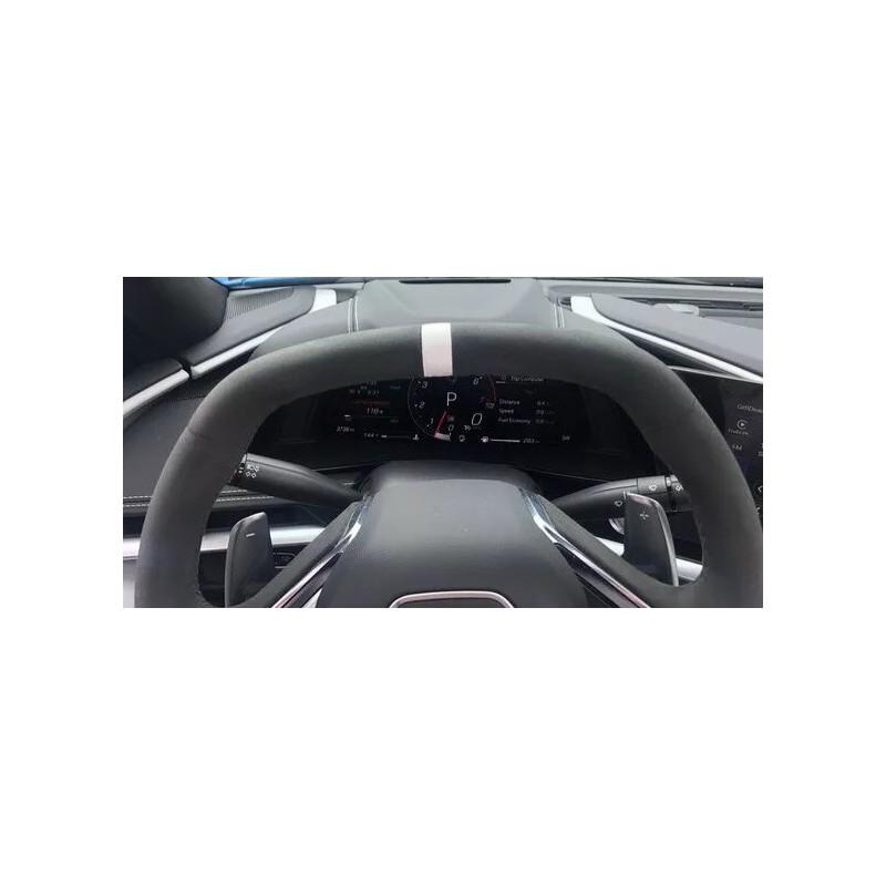 23766 C8 Corvette COMBO/ARCTIC WHITE STEERING WHEEL AND TEAM CORVETTE