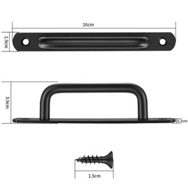 Set of 2 Door Handles Door Handles Barn Door Handles Pull Handles Gate Door Pull Handles Closet Furniture Wardrobe Cabinet Garage Barn Sliding Door Handles