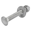 3/8" x 3-1/2" (50 Pack) Galvanized Carriage Bolt Kit, Hot