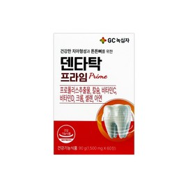 DentaTak Prime Teeth Building Strong Bone Propolis Extract Vitamin Chromium Zinc, 1 Piece, 60 Tablets / 덴타탁 프라임 치아형성 튼튼뼈 프로폴리스추출물 비타민 크롬 아연, 1개, 60정