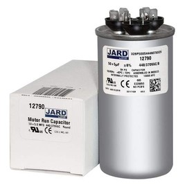 (2) Pack, 50 + 5 uF x 370 or 440 VAC - Jard # 12790 Round Dual Run Capacitor