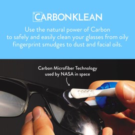 CarbonKlean Peeps Eyeglass Lens Cleaner - Efficient and Durable Carbon Microfiber Technology - Exclusively Used by NASA - 500 Uses (Green, 2 Pack)