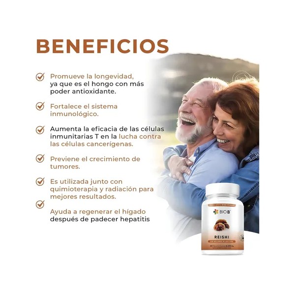 Bio B 60 Cápsulas Hongo Reishi