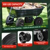 USCaster 4.10/3.50-4 Tire and Wheel Flat Free,10-Inch Solid Wheel Replacement